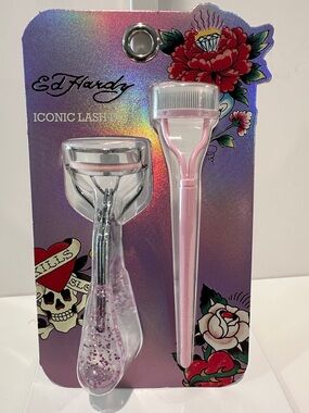 Ed Hardy Eyelash Curler and Lash Separator Brush Set.